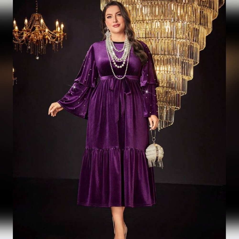 Velvet Belted dress